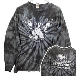 Tattooed Moose Charleston Tie Dye Shirt XL Long Sleeve Guy Fieri DDD Travel Tee